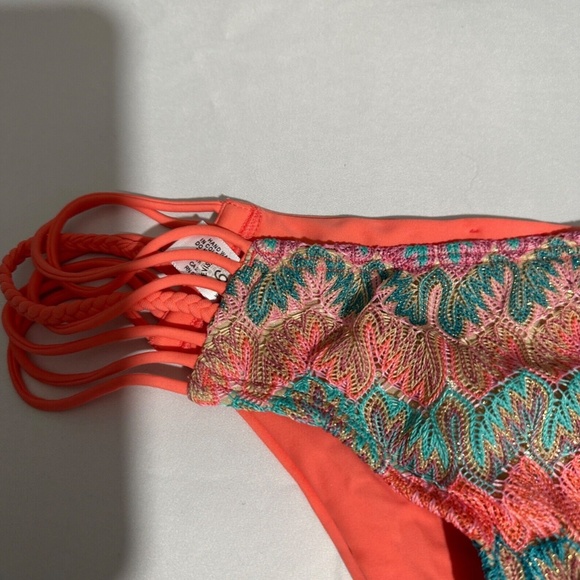 NEW $168 Luli Fama [ Large ] Fiego Divino Criss-Cross Bikini Top +‎ Bottom - Picture 12 of 16